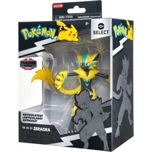 Pokémon Select Zeraora Figure – 15cm Articulated Official Toy
